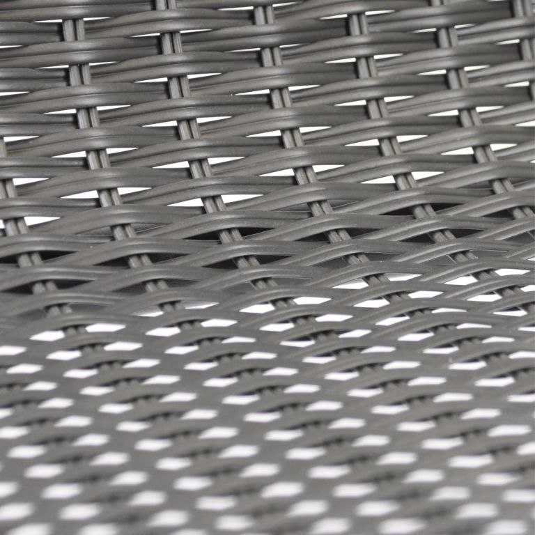 Zestaw krzeseł ogrodowych bistro, szare, 2 szt